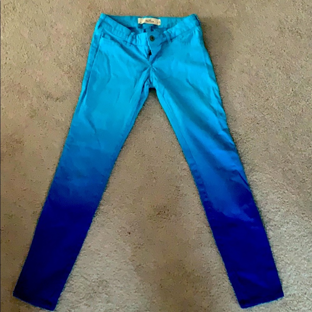 Low Rise Hollister Blue Gradient Jeans